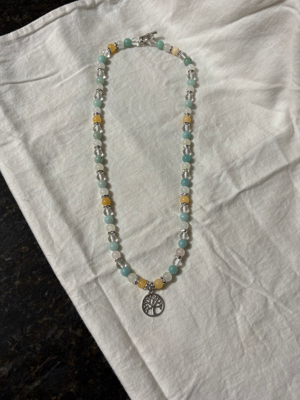 Honey Breeze Beaded Necklace