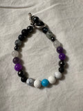 Celestial Drift handmade galaxy-inspired beaded bracelet