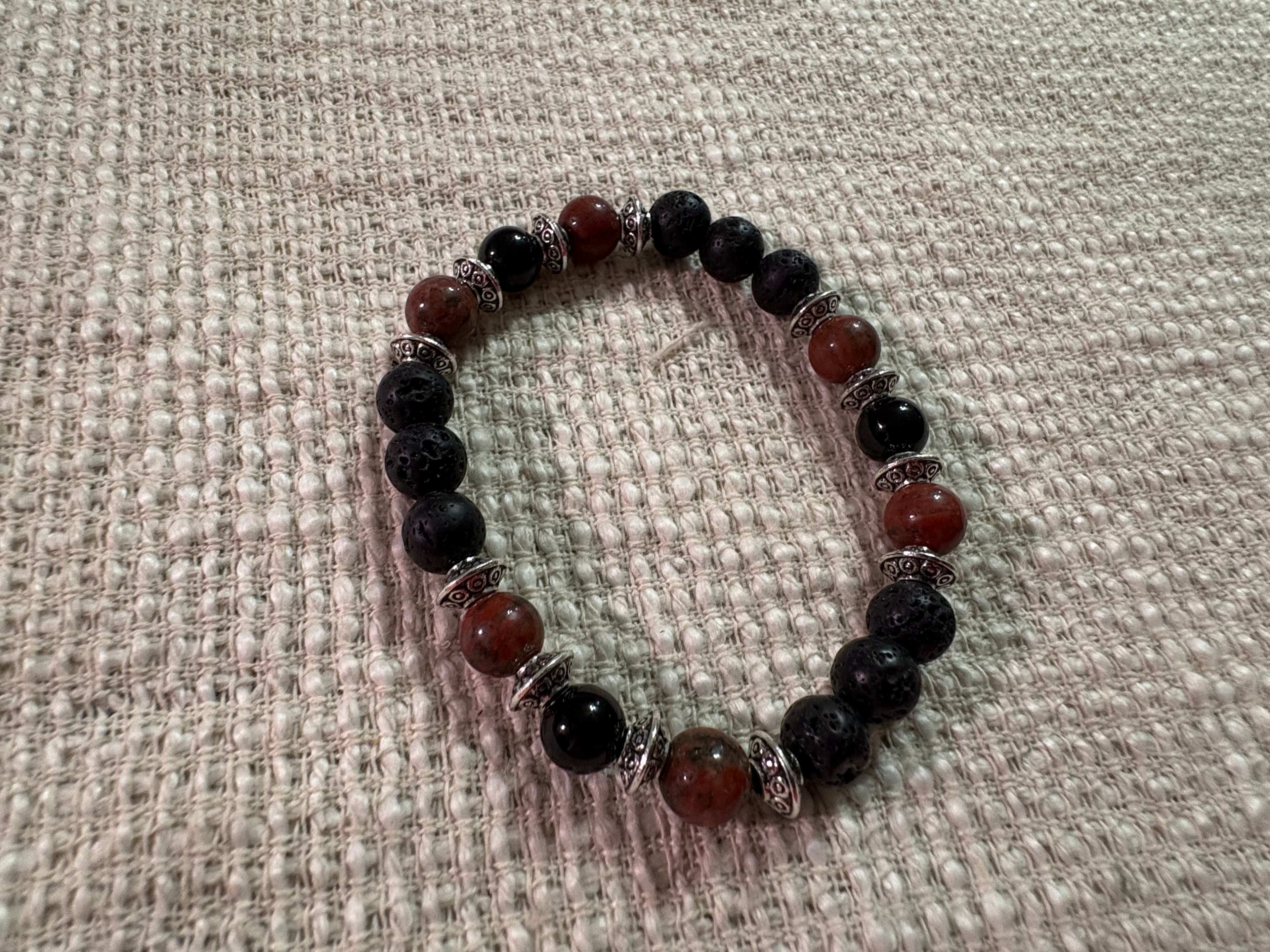 Midnight Forge Beaded Bracelet