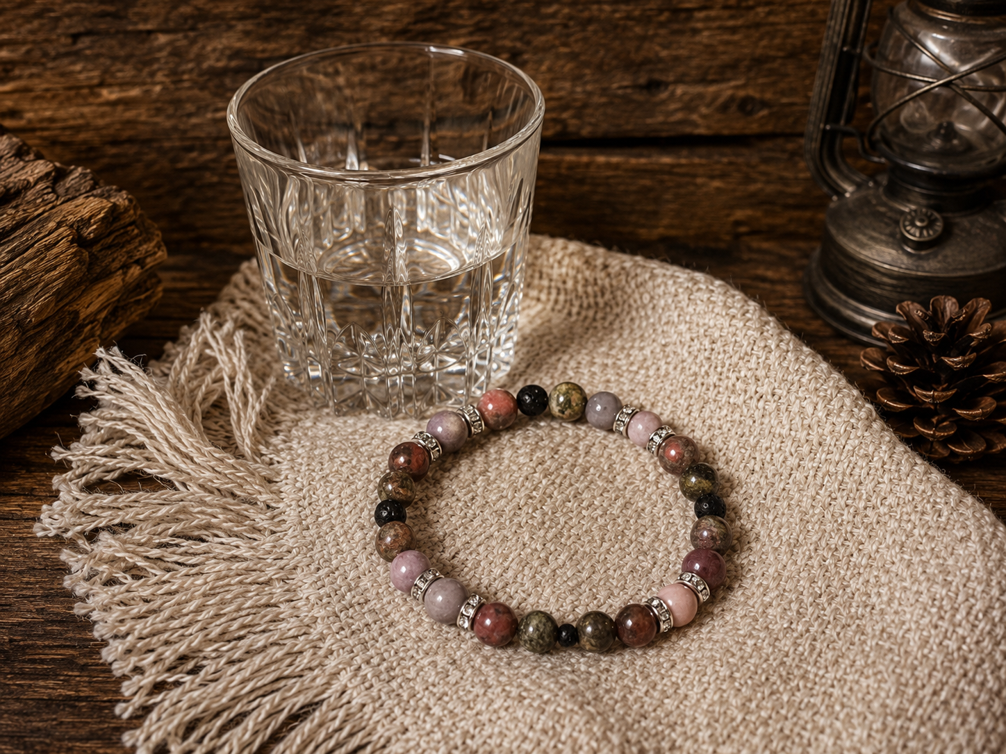Rose Garden Peace Beaded Bracelet